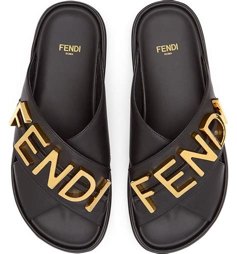 fluffy fendi slides|fendi slides women sale.